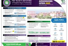 SSUET Admission Form 2026