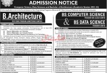 UET Peshawar ETEA Test 2026 Dates For BS Computer, Architecture