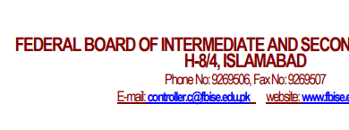FBISE HSSC Supplementary Admission Form 2026 Last Date Fee Schedule