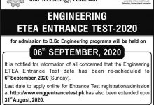 University Of Peshawar BS Admission 2026