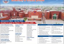 UCP Lahore Graduate Admissions 2026