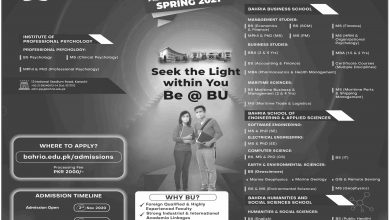 Bahria University Karachi Campus Admission 2026 Spring