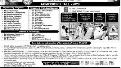 BUITEMS Admission Fall 2026
