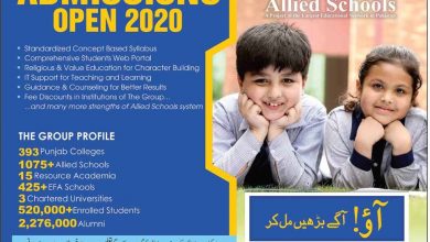 Allied School Admission 2026 Form Fee Structure