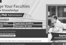 NUST University PhD Admissions Spring 2026