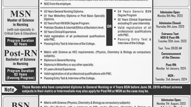 Shifa College Of Nursing Admission 2026-24 9 Shifa College Of Nursing Admission 2026-24