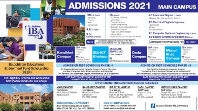 IBA Sukkur Admission Fall 2026