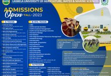 Lasbela University Admission 2026