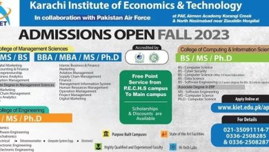 PAF KIET Fall Admission 2026