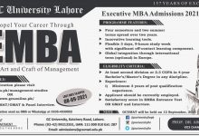 GCU Lahore MBA Executive Admission 2026