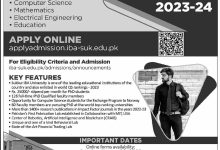 IBA Sukkur MS, M.Phil, PhD Admissions 2026