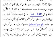 ASF Jobs Written Test Date 2026 For Physical And Medical