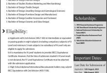 PIFD Lahore Admissions 2026