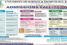 University of Science and Technology, Bannu M.Phil, PhD Admission 2026