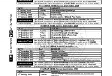 UHS Date Sheet For MBBS Annual Examination 2026
