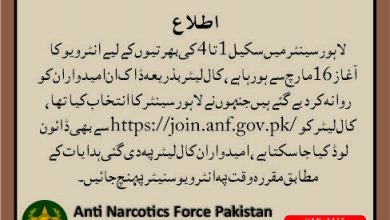 ANF Result 2026 Check Online Anti Narcotics Force