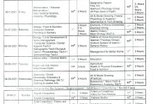 BISE Peshawar Board 9th and 10th Class Date Sheet 2026