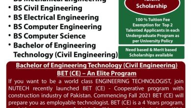 National University of Technology NUTECH Admission 2026