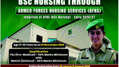 AFNS Online Registration 2026 Nursing Admissions In Pakistan Army 38 AFNS