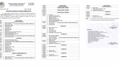 FBISE 11th Class Date Sheet 2026 Federal Board 1st Year 13 FBISE 11th Class Date Sheet 2026 Federal Board 1st Year