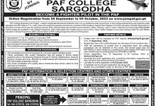 PAF College Sargodha Admission 2026 2 PAF College Sargodha Admission 2026