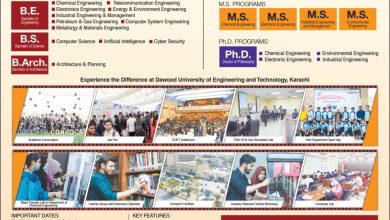 Dawood University Admission 2026-24