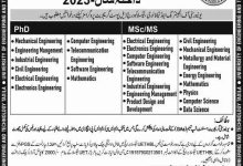 UET Taxila Postgraduate Admissions 2026