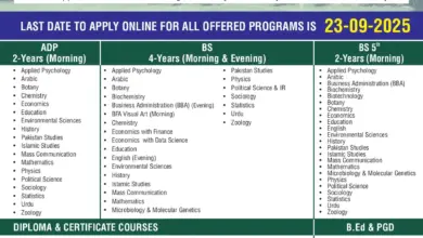The Women University Multan Admission 2026 6 Women University Multan Admission