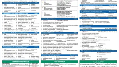 Aiou Admission 2026 Spring Apply Online & Last Date 5 aiou admissions