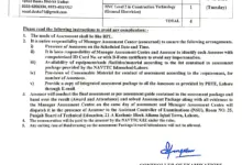 PBTE Electrical Diploma Annual Date Sheet